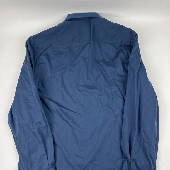 Perry Ellis Button Up Shirt Mens Medium Blue Non Iron - Picture 7 of 7